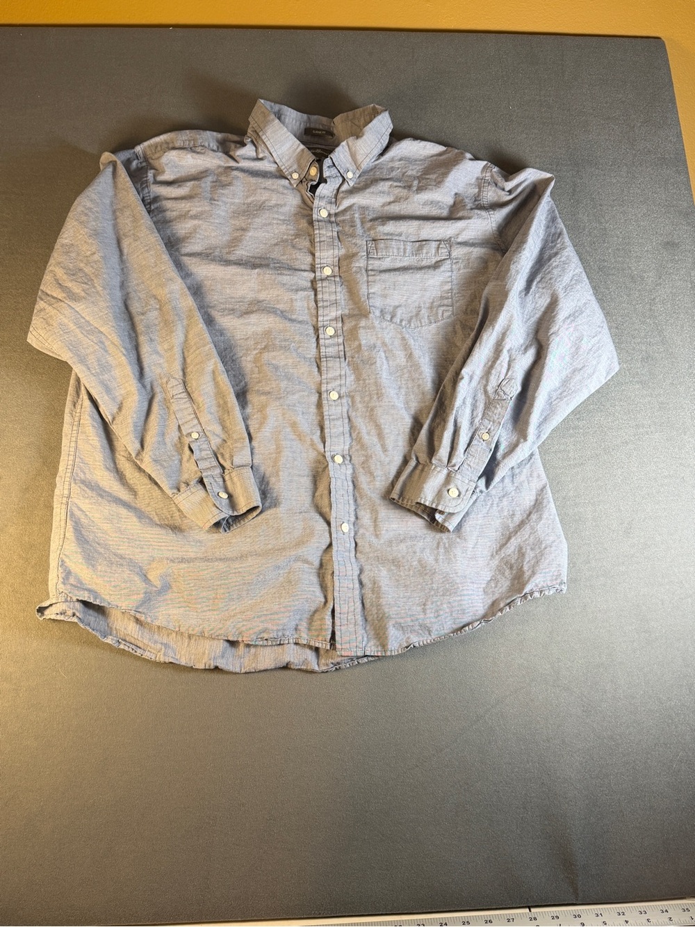 Eddie Bauer Men's Light Blue Button-Down Shirt